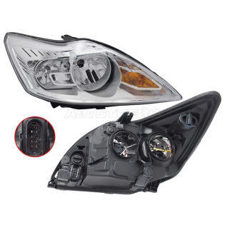 Фара FORD FOCUS II 08-11 прав хром SAT