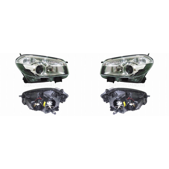 Фары Ниссан Кашкай Nissan Qashqai J10 (2010-2013) комплект 2 штуки левая и правая DEPO высокое качество
