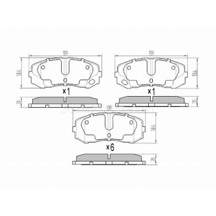 Колодки тормозные перед MITSUBISHI CANTER FE7#/FE8# 04-07 SAT