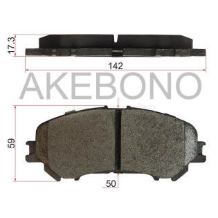 Колодки тормозные перед NISSAN X-TRAIL T32/QASHQAI J11 AKEBONO