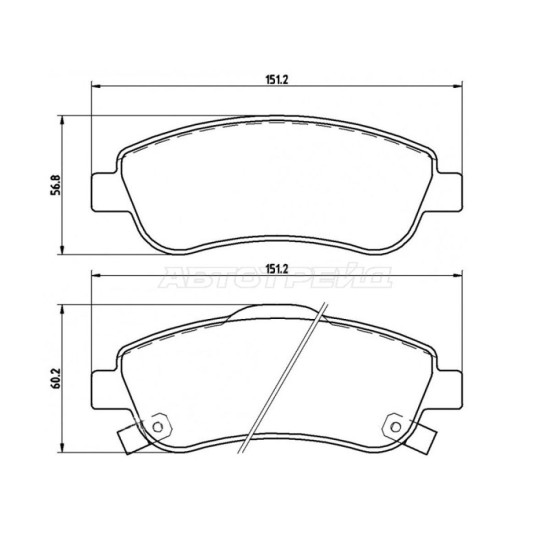 Колодки тормозные передн HONDA CR-V RE BREMBO