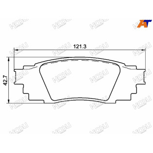 Колодки тормозные зад TOYOTA CAMRY #SV70 17-/RAV 4 #A50 18- HOSU