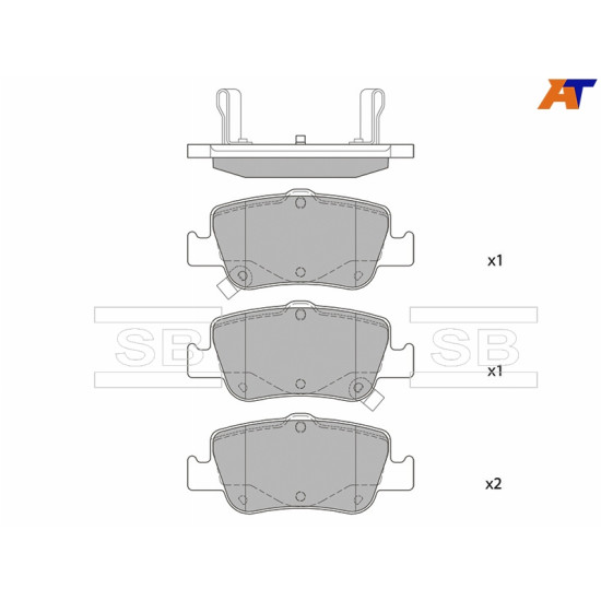 Колодки тормозные зад TOYOTA COROLLA 06- SANGSIN BRAKE