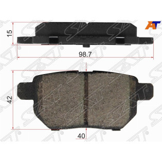 Колодки тормозные зад TOYOTA COROLLA/PONTIAC VIBE 06-/JAC S3 SAT