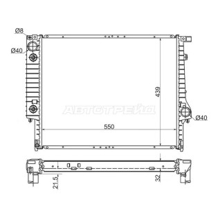 Радиатор BMW 3-Series 81-00 / 5-Series 88-96 / 7-Series 86-94 SAT