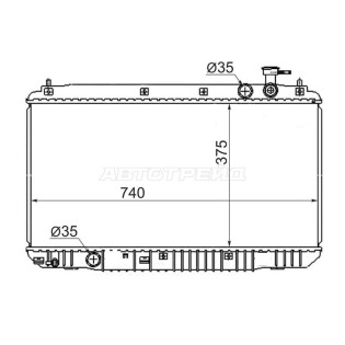 Радиатор Chery Tiggo T11 05-16 SAT