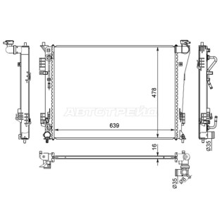 Радиатор HYUNDAI I40 11-19 SAT