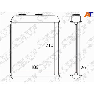 Радиатор отопителя салона OPEL ASTRA G 98-05/ASTRA H 04-10/ZAFIRA 00-05 (DELPHI) SAT