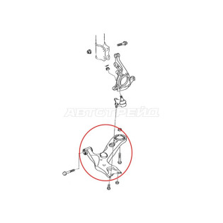 Рычаг передний нижний TOYOTA PRIUS 09-/LEXUS CT200 10-RH CTR