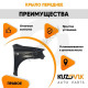Крыло переднее правое Chevrolet Aveo T250 (2006-2012) седан KUZOVIK