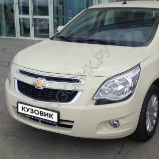 Бампер передний в цвет кузова Chevrolet Cobalt (2011-2016) G6J - Smoke Beige - Бежевый солид