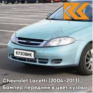 Бампер передний в цвет кузова Chevrolet Lacetti (2004-2013) хэтчбек 35U - Mint Green - Зеленый