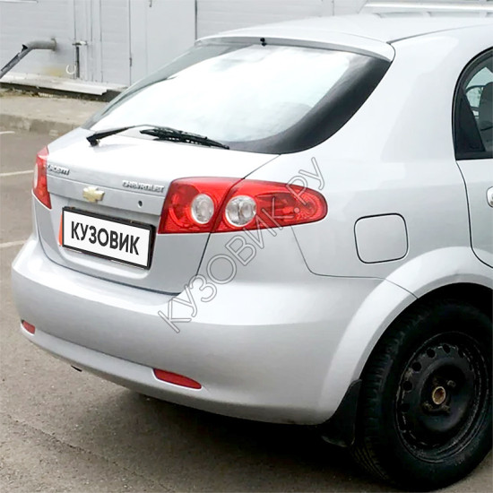 Бампер задний в цвет кузова Chevrolet Lacetti (2004-2013) хэтчбек GAN - Switchblade Silver - Серебристый