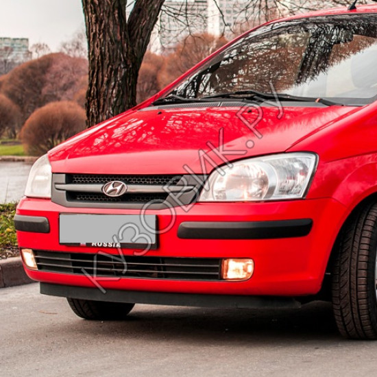 Бампер передний в цвет кузова Hyundai Getz (2002-2005) дорестайлинг Бампер передний в цвет кузова Hyundai Getz (2002-2005) дорестайлинг