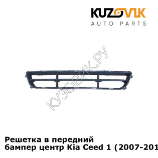 Решетка в передний бампер центр Kia Ceed 1 (2007-2011) KUZOVIK