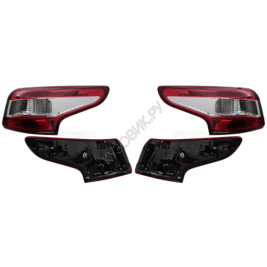 Фонари задние Ниссан Кашкай Nissan Qashqai J11 (2014-) комплект 2 штуки левый и правый DEPO высокое качество
