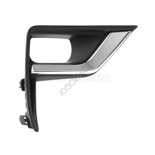 Оправа ПТФ TOYOTA LAND CRUISER PRADO 150 17- прав с хром молдингом SAT PREMIUM